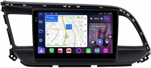 Магнитола для Hyundai Elantra 6 2018-2020 (штатная КЗВ) - FarCar S500-TS10 монитор 9.5" QLED на Android 14, Быстрая, CarPlay, 4G SIM-слот
