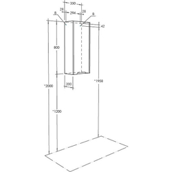 Шкаф подвесной AQUATON Оливия 35 L  левый, Грей/Дуб Ойстер (1A254703OLUGL)