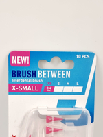 Межзубные ершики Jordan Clinic Brush Between 0,4 мм размер ХS (Розовый), 10 шт (Из Финляндии)