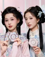 Ручное зеркало Flower Knows Butterfly Cloud Collar Hand Mirror - Floral Cyan