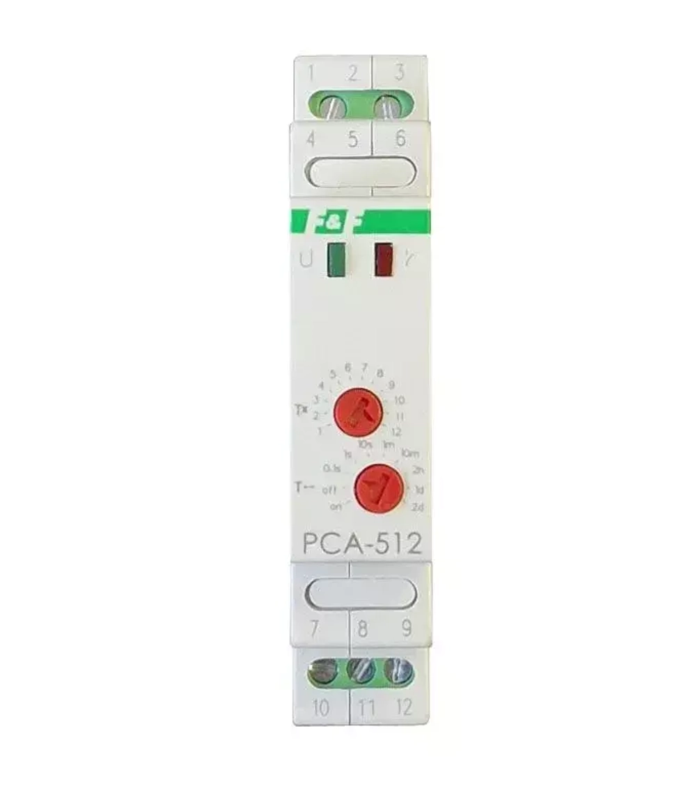 Реле времени PCA-512U 8А 12-264В AC/DC 1 перекл. IP20