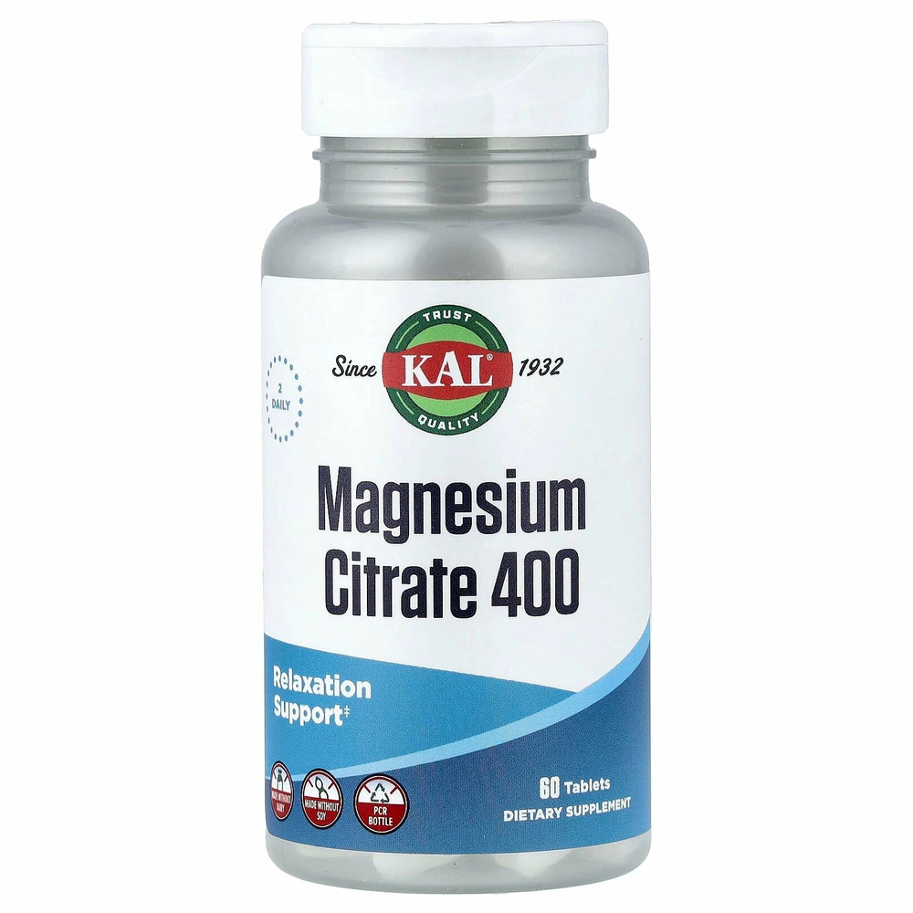 Kal Magnesium Citrate 400 мг 60 таб