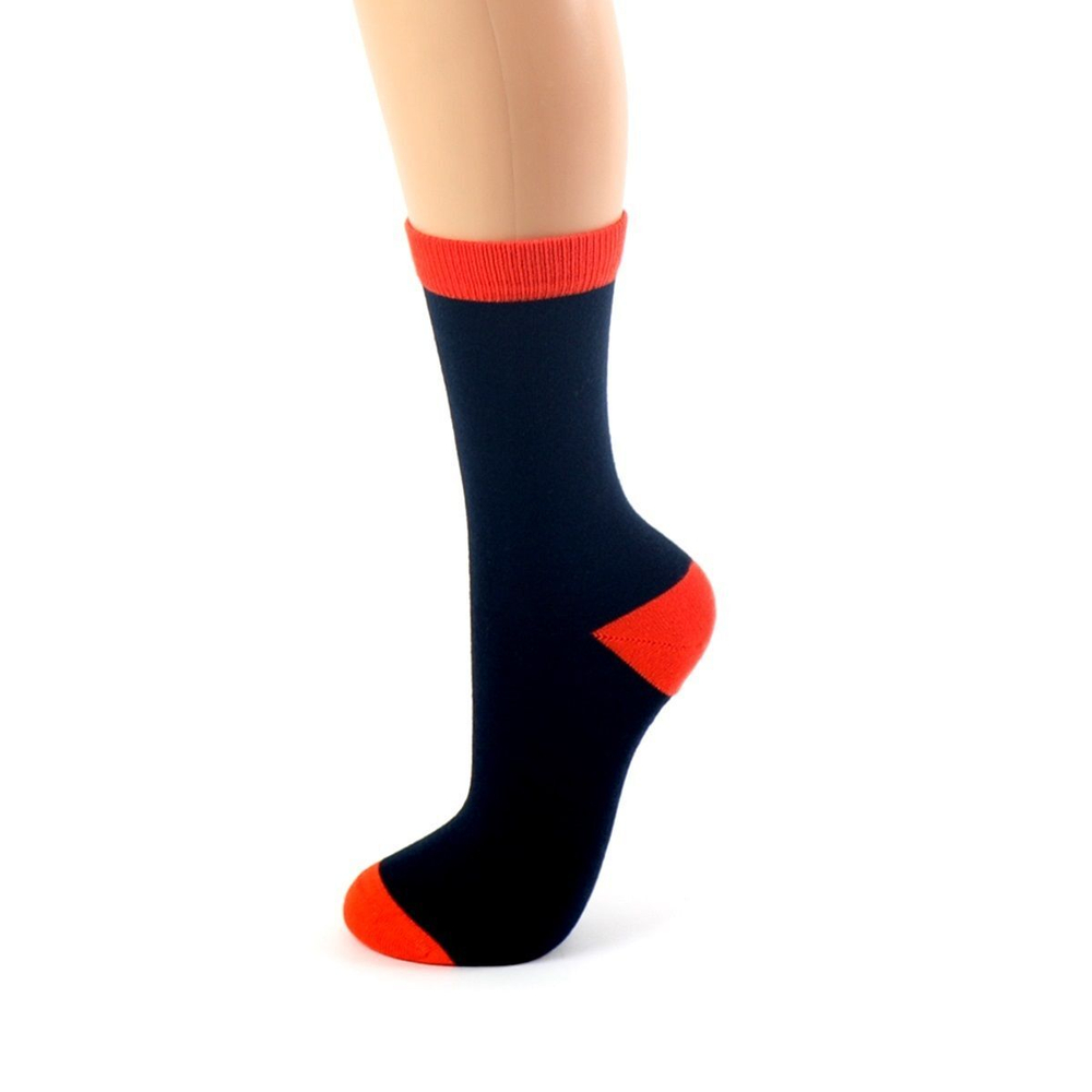 Набор из 2 пар носков Bamboo Socks - однотонные и в горошек (Размер: S-M-L) (Цвет: синий)