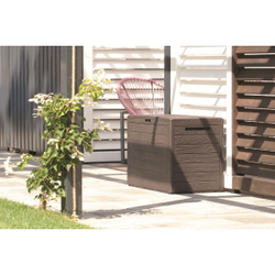 Пластиковый сундук Prosperplast Woodebox 140 л wenge