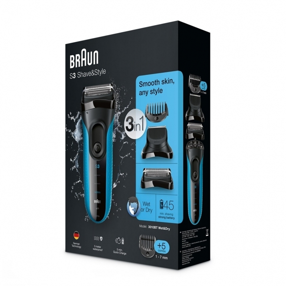 Бритва Braun 3010BT Series 3 Shave&Style