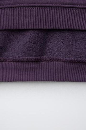 ZARA ХУДИ С НАШИВКОЙ, БАКЛАЖАННЫЙ
