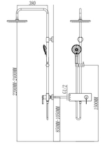 Душевая стойка RUBINELLI ELEGANZA RB-6001BN