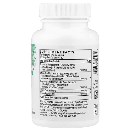 Thorne, PolyResveratrol-SR®, 60 капсул