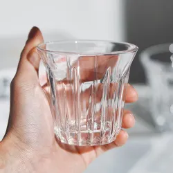 Чашка 90 мл кофейная без ручки ZINC Barista d 7 см h6,8 см стекло P.L. Barbossa [1]