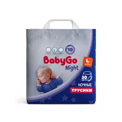 Трусики BabyGo ночные 4 (9-14 кг) 30 шт.
