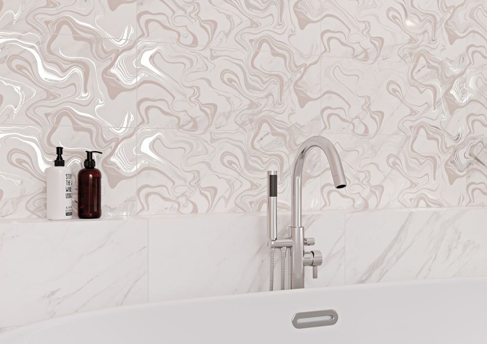 Галакси роз низ 01 / Galaxy pink wall 01  250х600 (1-й сорт)