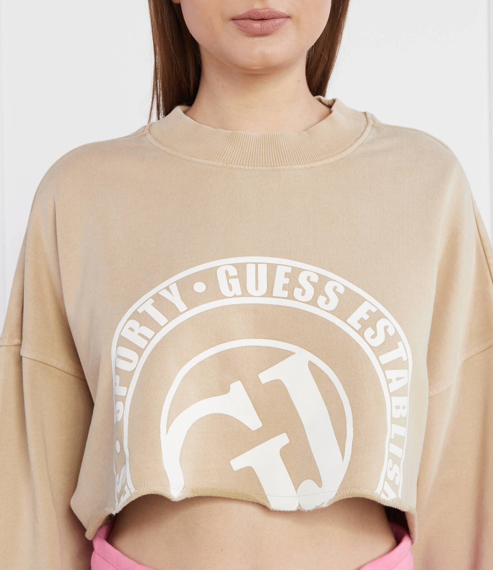 Худи WASHED CN GUESS ACTIVE - бежевый(V3YQ13 K68I0)