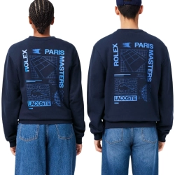 Мужская теннисная кофта Lacoste Rolex Paris Masters - navy blue
