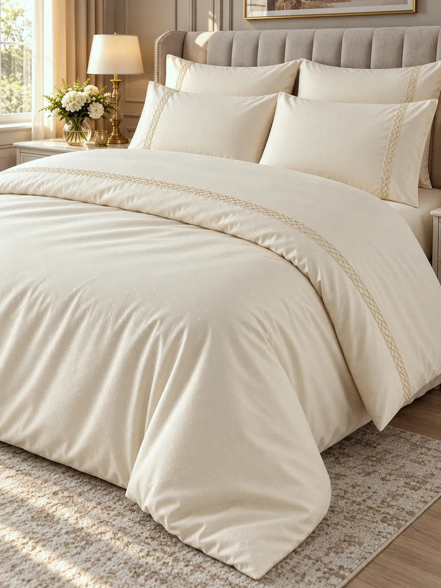 Gelin Home КПБ 6 пр. MYKONOS бежевый цвет пододеяльник 200*220, простынь 240*260, наволочки 50*70 2шт, декоративные наволочки 50*70 2шт GLNN204 — фото 4