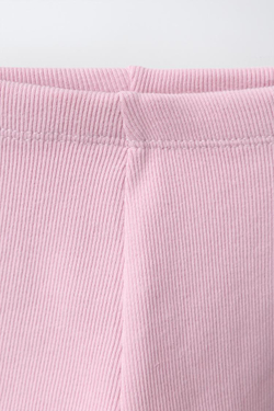 ZARA КОМПЛЕКТ ИЗ ТОЛСТОВКИ С НАШИВКОЙ И ЛЕГИНСОВ, РОЗОВЫЙ