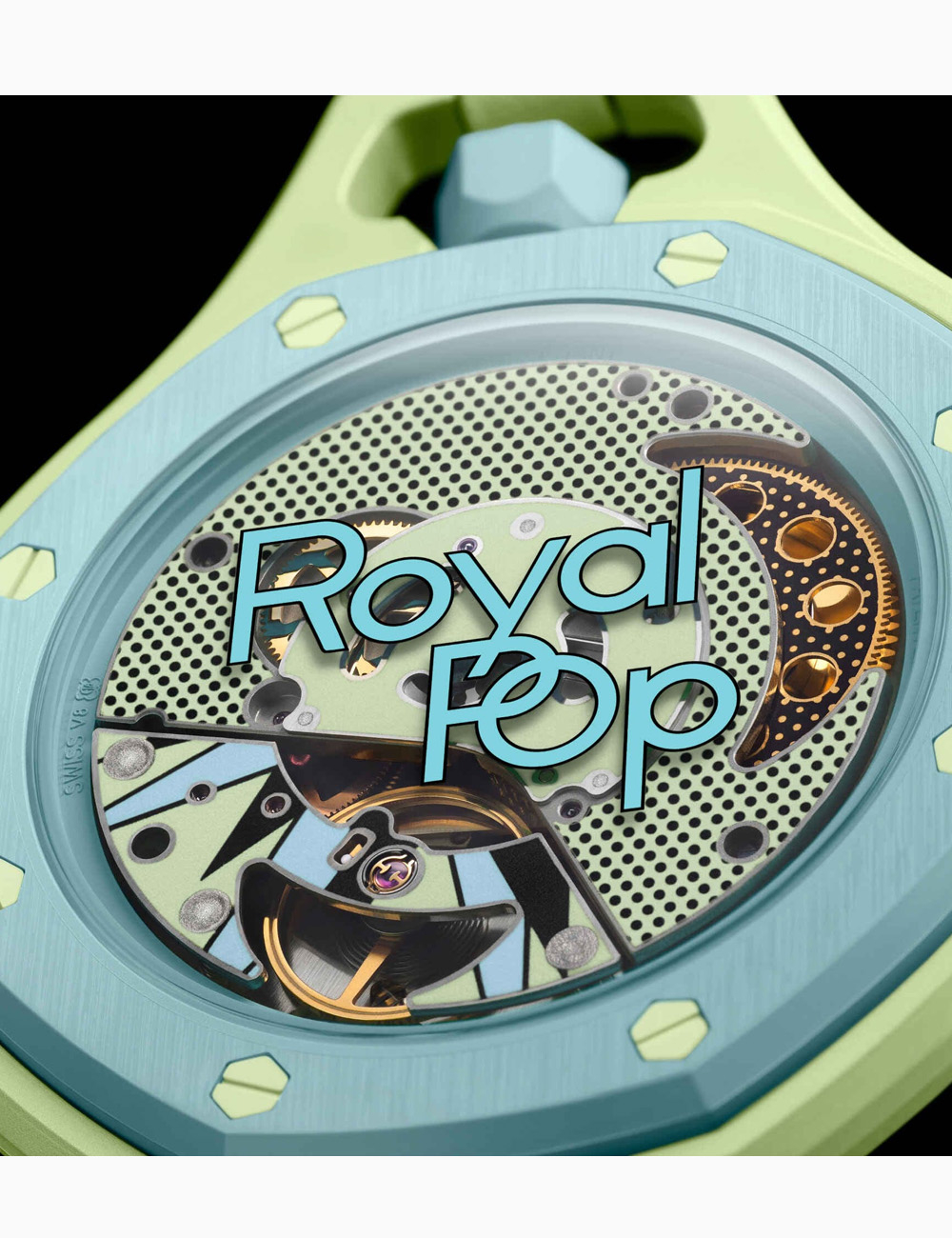 Часы Audemars Piguet x Swatch Royal Pop "Blaue Acht"