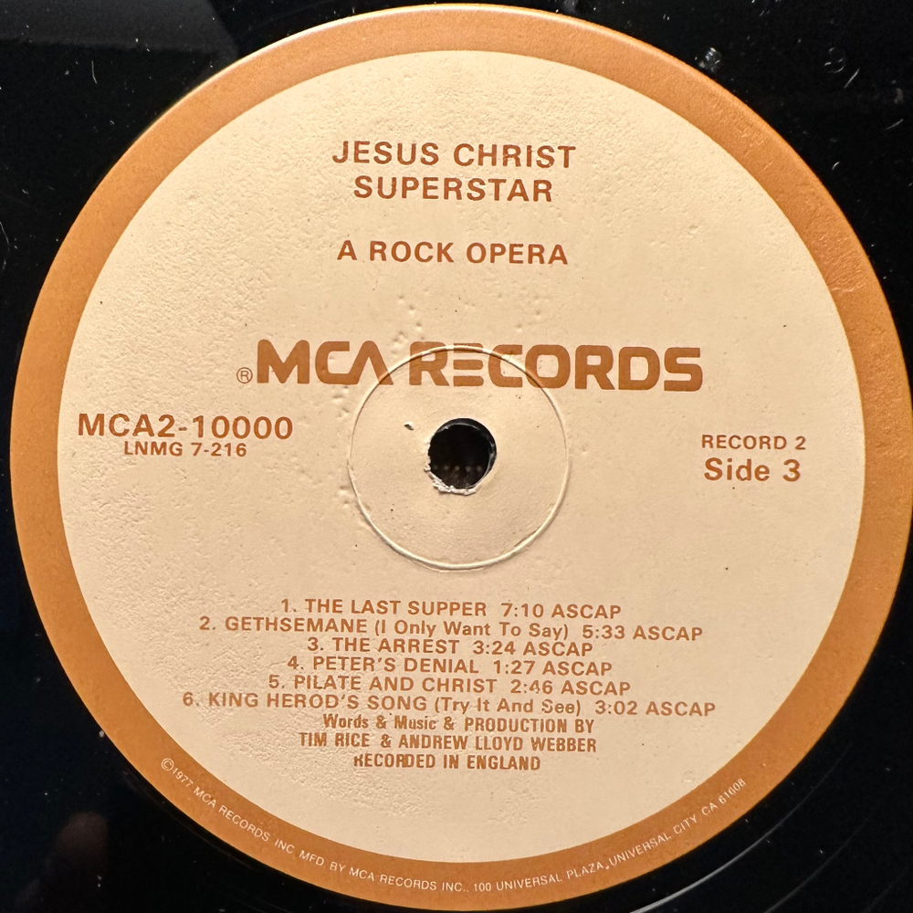 Jesus Christ Superstar - 2LP (США 1977г.)