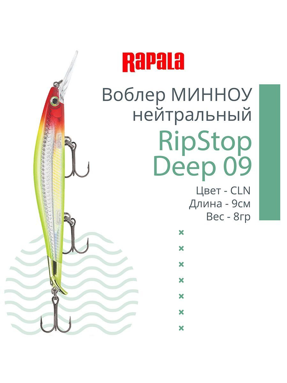 Воблер для рыбалки RAPALA RipStop Deep