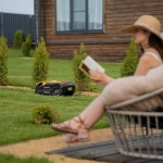 Робот-газонокосилка Grass Master 1000, ультразвуковой датчик, 3 Ач, LCD дисплей, Wi-Fi // Denzel