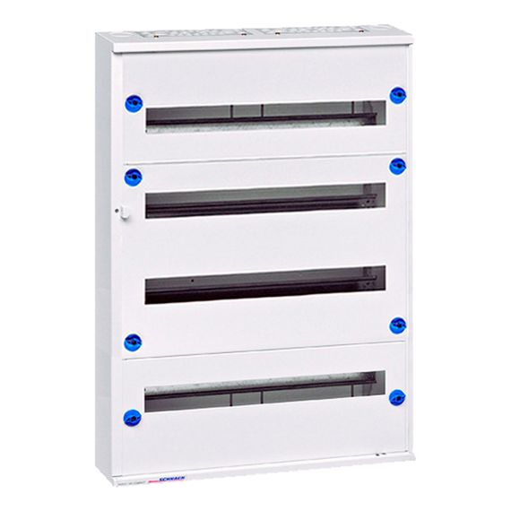 Щит накладной стальной 96 модулей (4х24) метал.дверца Schrack Technik Modul 160 Compact ILC2A424--(K)