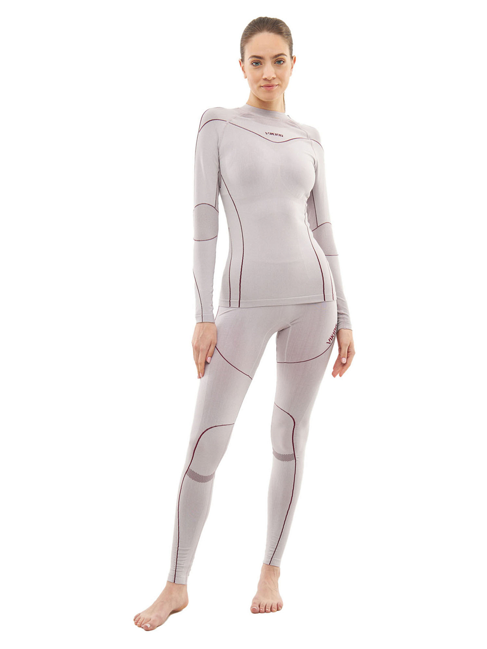 Комплект термобелья VIKING Gaja Turtle Neck Lady Set Grey (US:L)