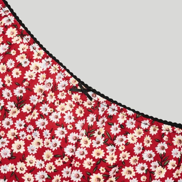 Юбка Midi Lolita Red Flower - фото 11