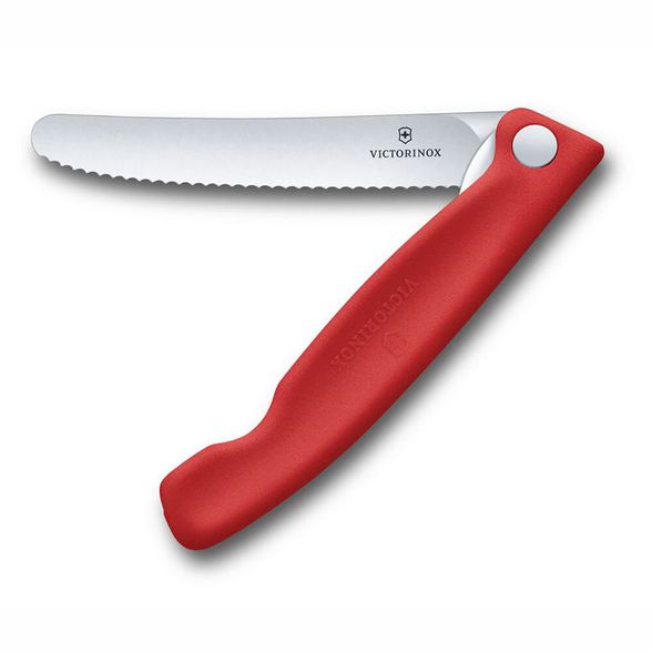Цена наНож складной для овощей серрейтор Victorinox Swiss Classic 11 см, нержавеющая сталь, рукоять полипропилен, красный