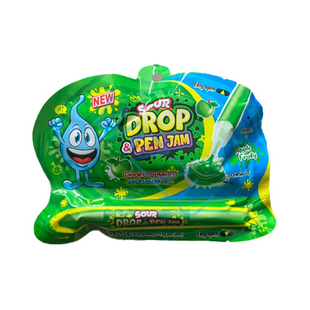 Жидкая карамель-гель Blueberry Sour drop pen jam, 55 г