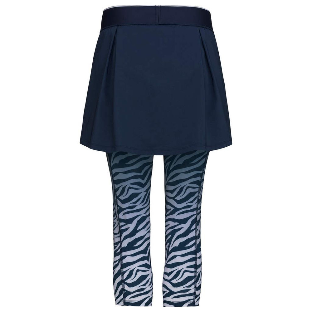 Женская теннисная юбка Head Dynamic 3/4 Tights Skort W - dark blu/print vision w