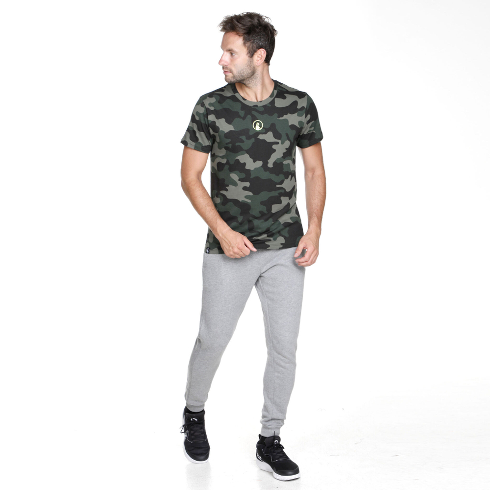 Мужское теннисное поло Quiet Please AOP Camou Tie-Break Men - Khaki, Olive