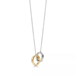 Подвеска из серебра и золота 18к ( 750 пробы) , Tiffany, Переплетённые кольца 💗 В наличии