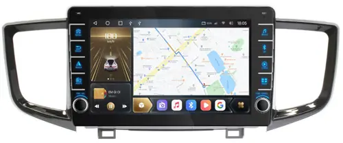 Магнитола для Honda Pilot 2015-2023 - Kuberg SF-1650 (кнопки и крутилки), Android 12, Быстрая, CarPlay, 4G SIM-слот