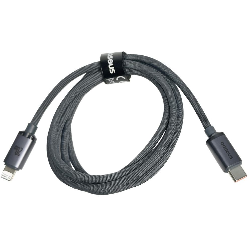 Кабель-зарядка Type-C на Lightning Baseus Crystal Shine Series 20W 1.2м (CAJY000201) черный