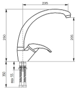 Смеситель для кухни MS-007 Maxstone
