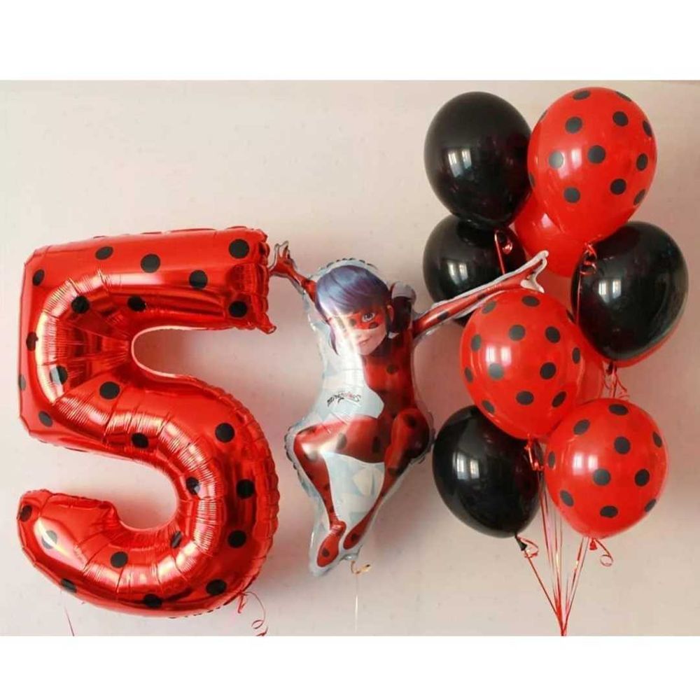 Шары на 5 лет девочке, шары леди баг, шары для детей Шары на 5 лет девочке, шары леди баг, шары для детей