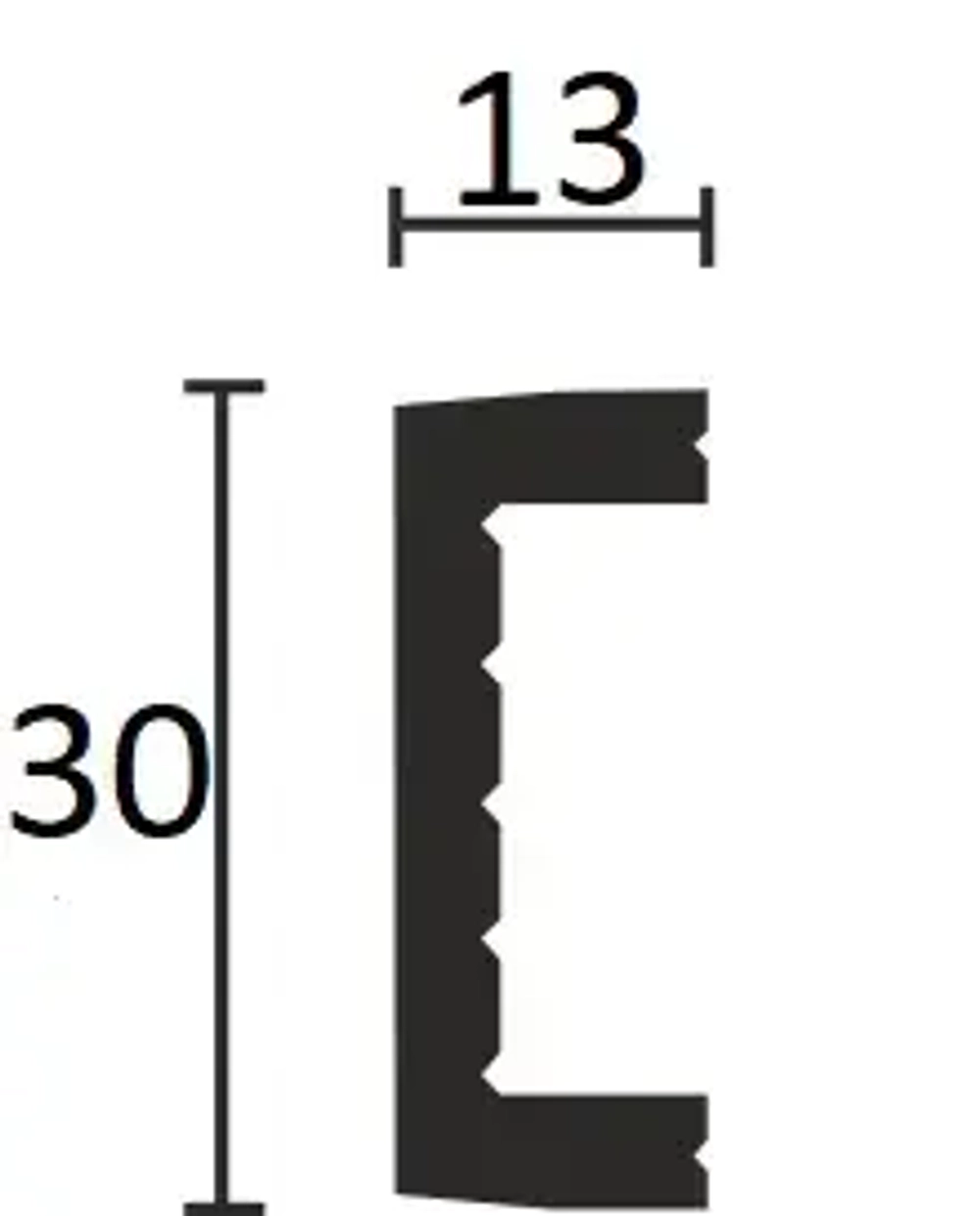 626-64SH/Молдинг(30*13*3000мм)/58шт, шт