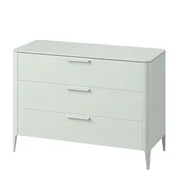 Комод Type, массив дуба, 3 ящика, 120 см (белый RAL 9003)