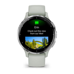 Часы Garmin Venu 3s серо-зеленый с серебристым безелем, 010-02785-01
