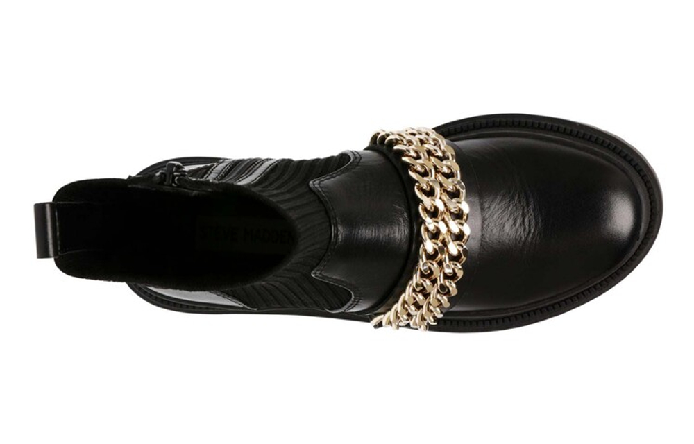 STEVE MADDEN PU, Textile Short Boots Women"s Black