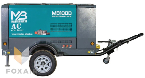 Винтовой дизельный компрессор Master Blast MB120D-7 + AC