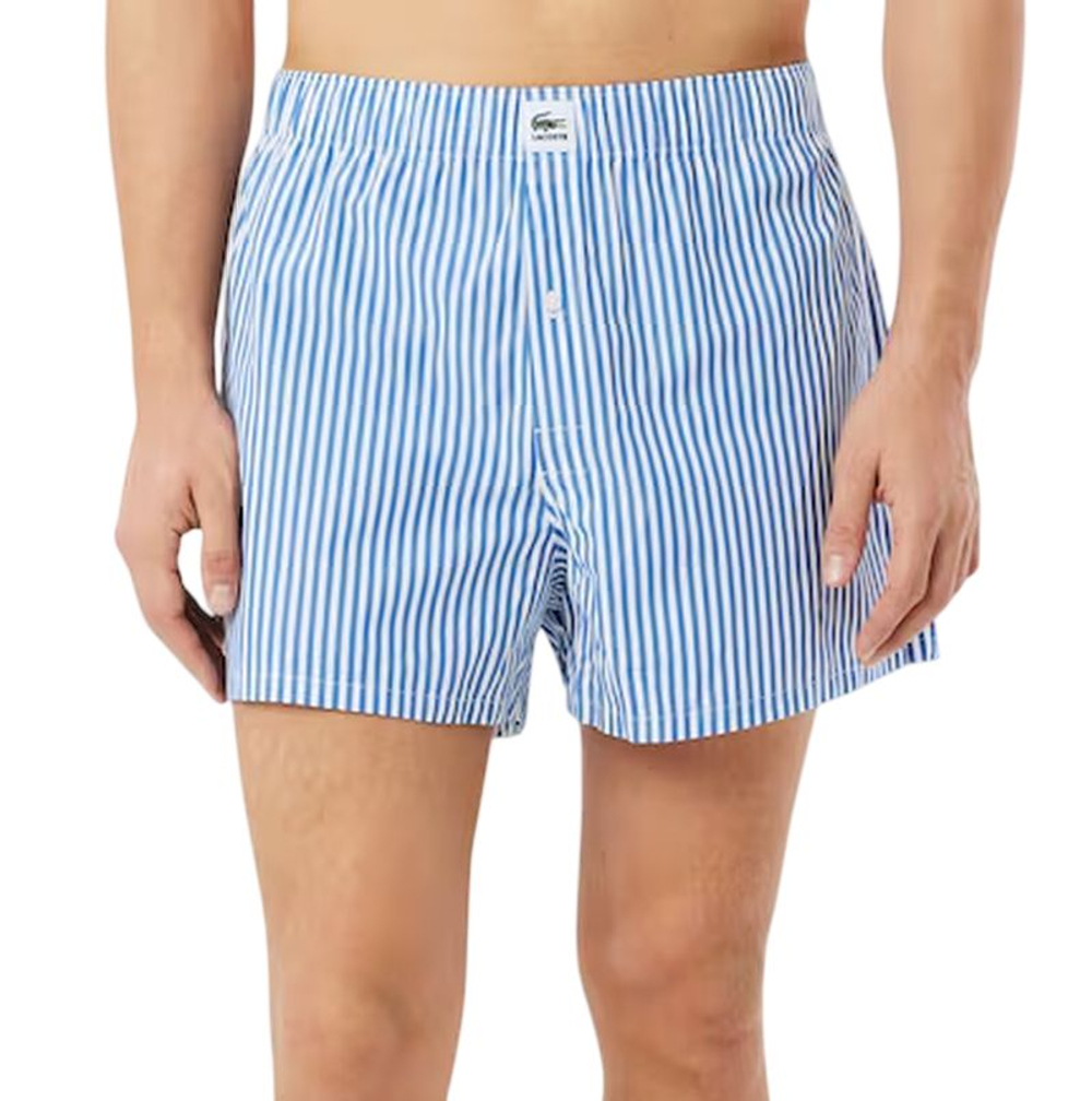 Мужские спортивные боксеры Lacoste Cotton Woven 2P - navy blue/white