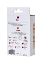 Красная анальная вибровтулка Glam - 9,7 см. (Цвет: красный)