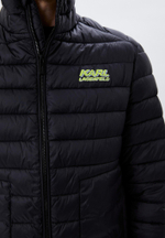 Куртка LAGERFELD 505083 черная, зеленым лого