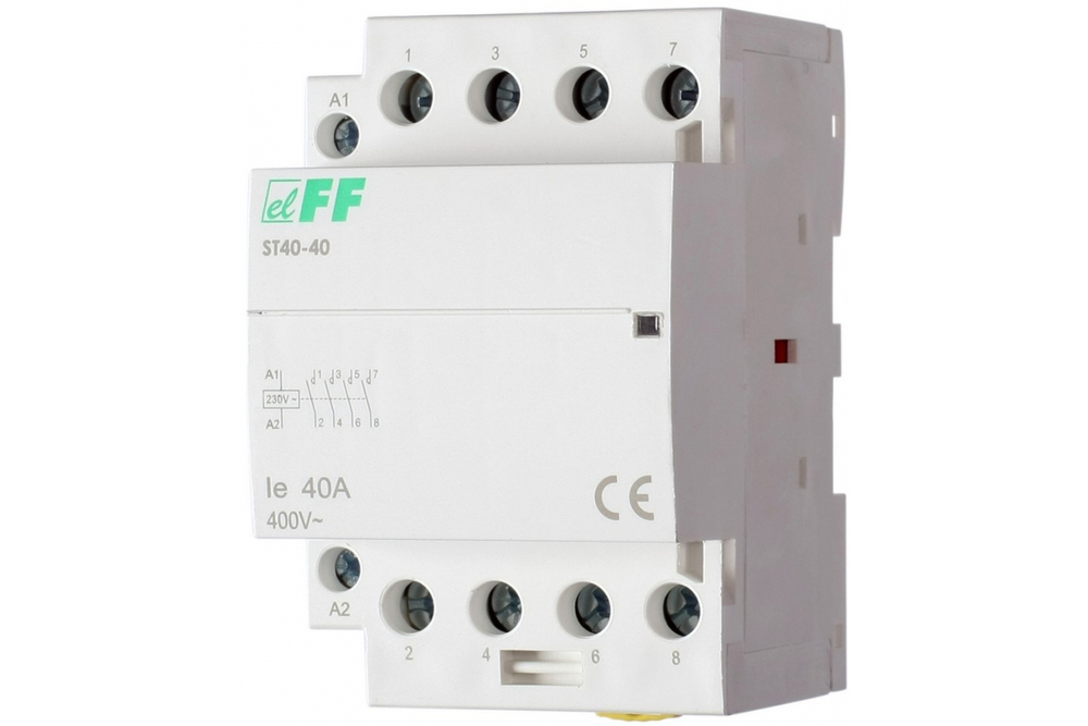 Контактор модульный ST-40-40 40A 4NO F&F