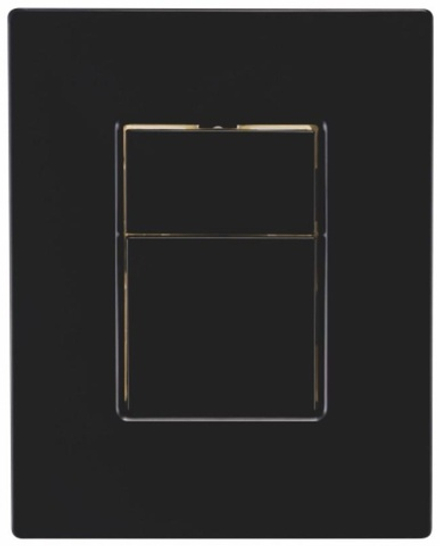Кнопка для инсталяции REIN RLINE-S MATTE BLACK матовый черный квадрат ABS