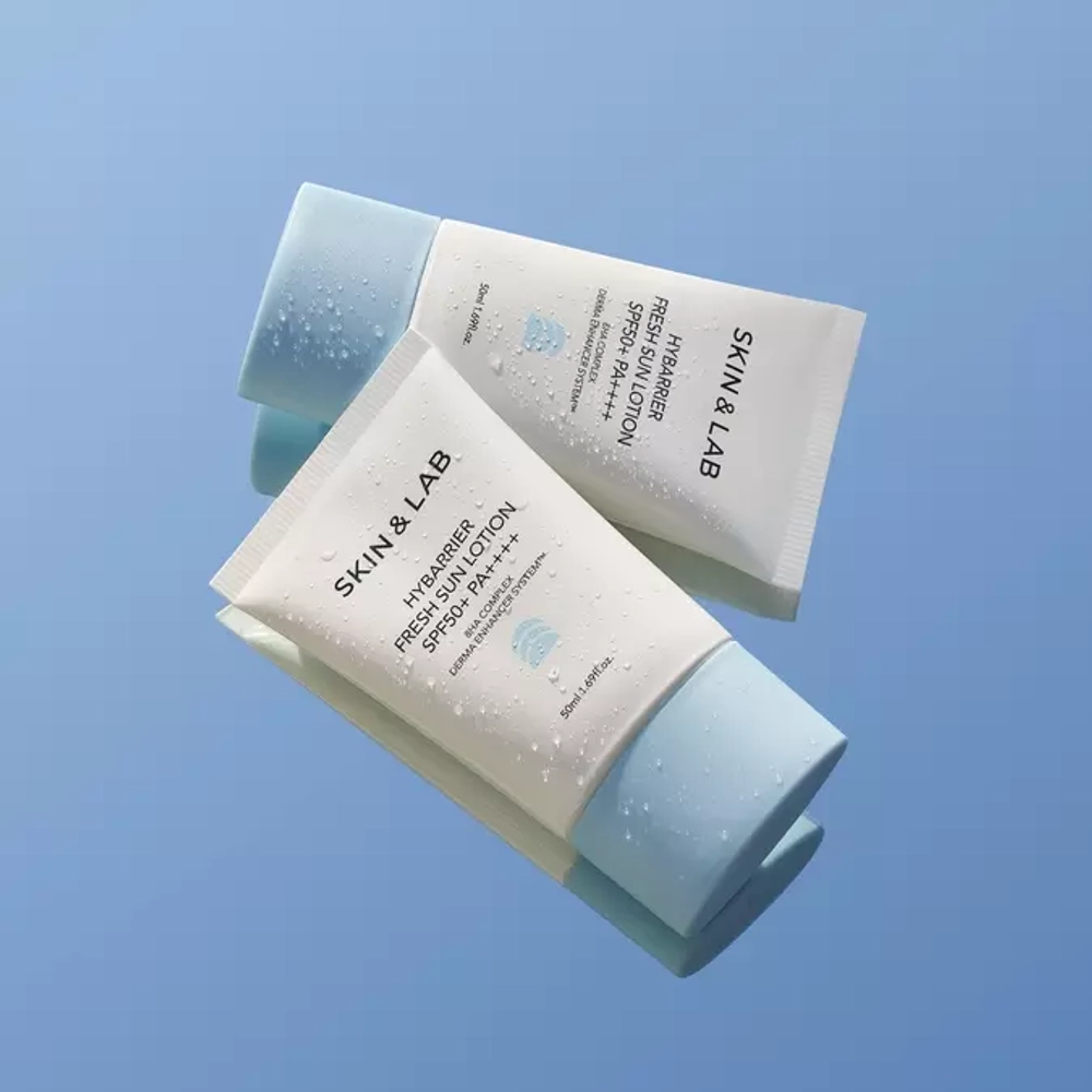 Skin&Lab hybarrier fresh sun lotion spf50 50ml.