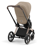 Коляска 3 в 1 Cybex Priam IV Rosegold complete и автокресло Aton S2 i-Size Lava Grey Cozy Beige