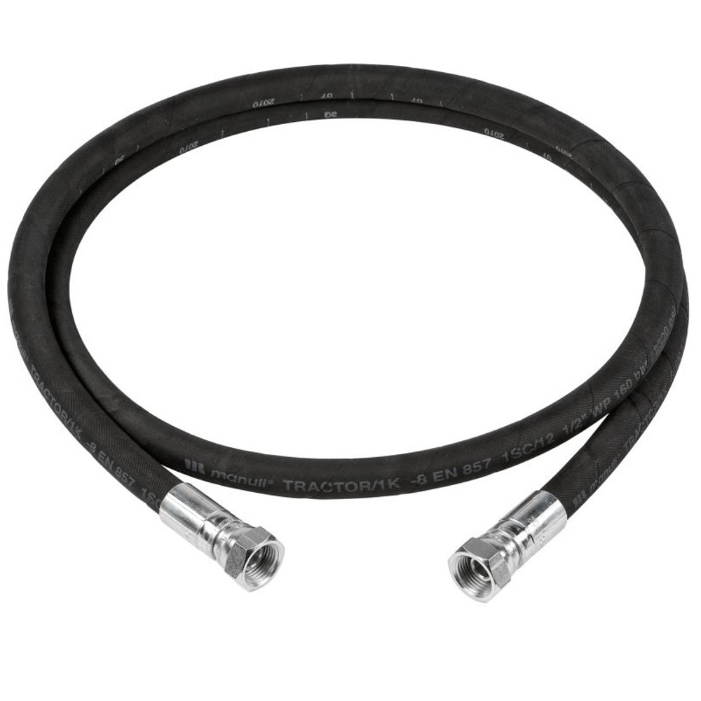 Шланг для раздачи масла 1/2", давление 150 бар, 2 метра, M1/2" / M1/2", ECODORA (Италия)