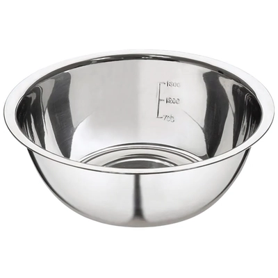Миска Bowl-Roll-24, объем 2500 мл, из нерж стали, зеркальная полировка, диа 24 см