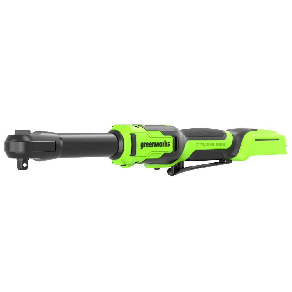 Гайковерт-трещотка Greenworks GD24RWX удлиненная, 24V, бесщеточная, 1/2", 80Нм, редуктор 170 мм, без АКБ и ЗУ (3803907)